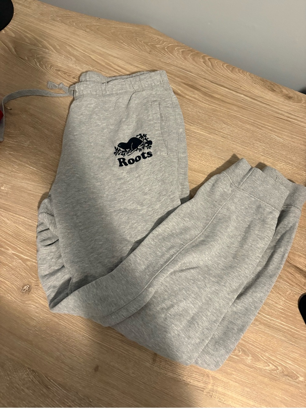 Roots Grey Logo Sweatpants for Women